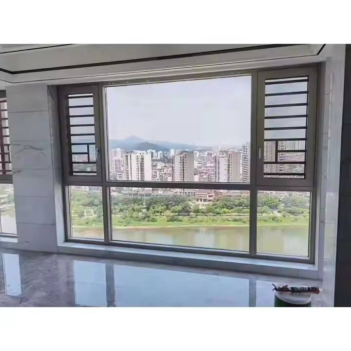 Villa Soundproof Aluminum Double Glazed Casement Windows Luxury Insulation Solution Custom Crafted Aluminum Professional Design details