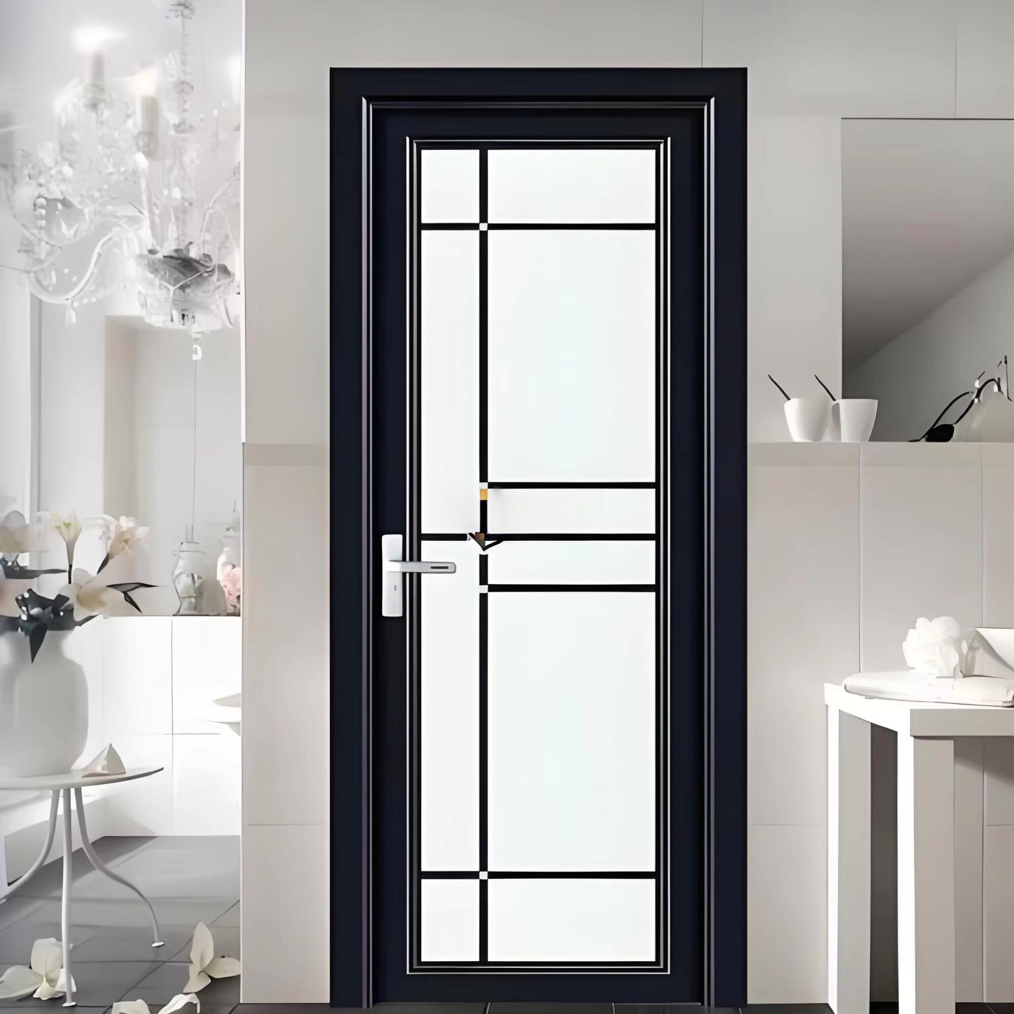 Customizable Moisture-proof Feature Bathroom Door Soundproof Bathroom Sliding Bathroom Door Waterproof Custom Door