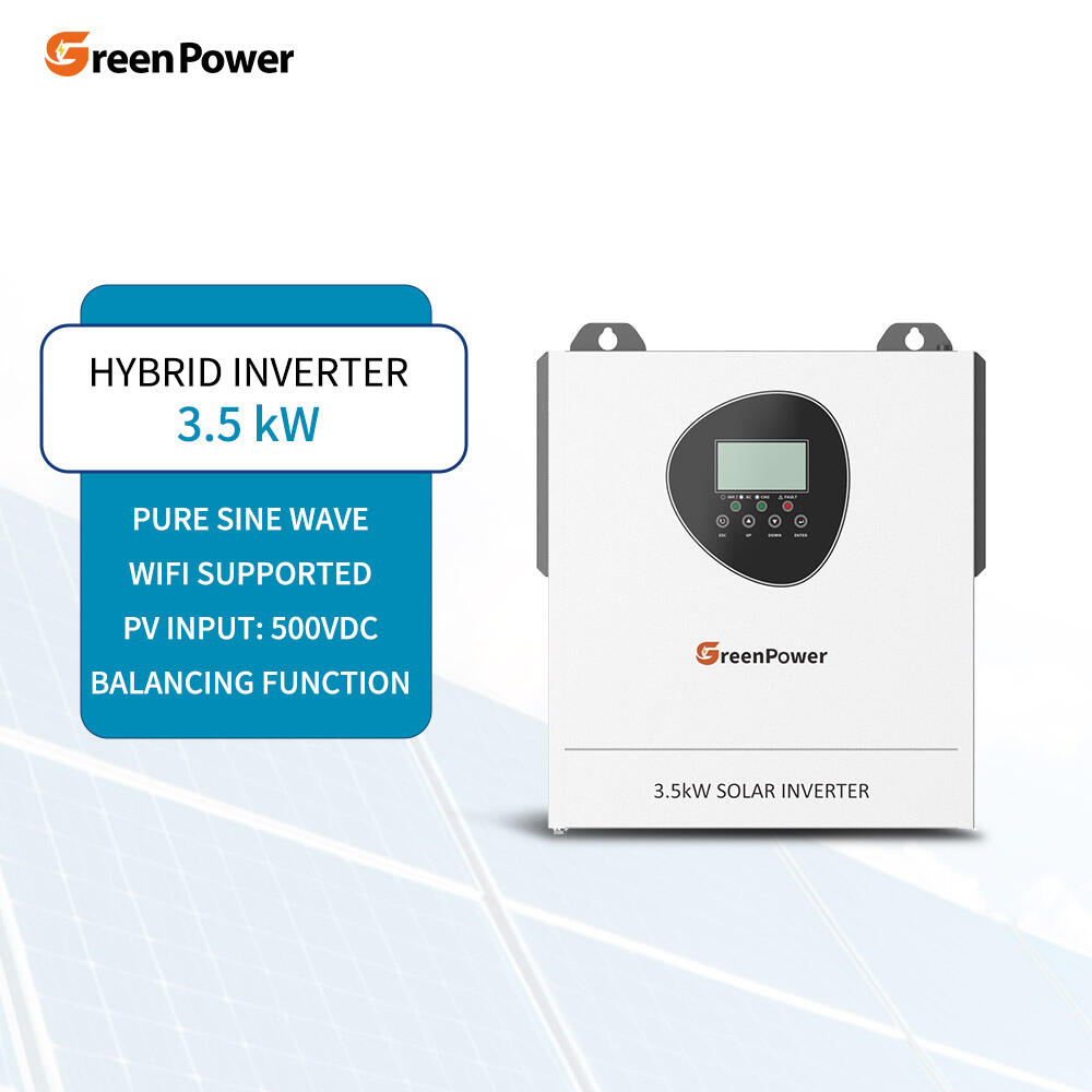 የግሪንፓወር በመረጠው ኦኢኤም ኦዲኤም 3.5 ኪ.ዋ. ኢንቨርተር 24 ቪ.ዲ.ሲ ሞኖ ፋዝ የሶላር ኢንቨርተር ጋር የኤምፒፔቲ 3.5 ኪ.ቫ የአልባ ግሪድ የሶላር ኢንቨርተር የፒቪ ግቤት