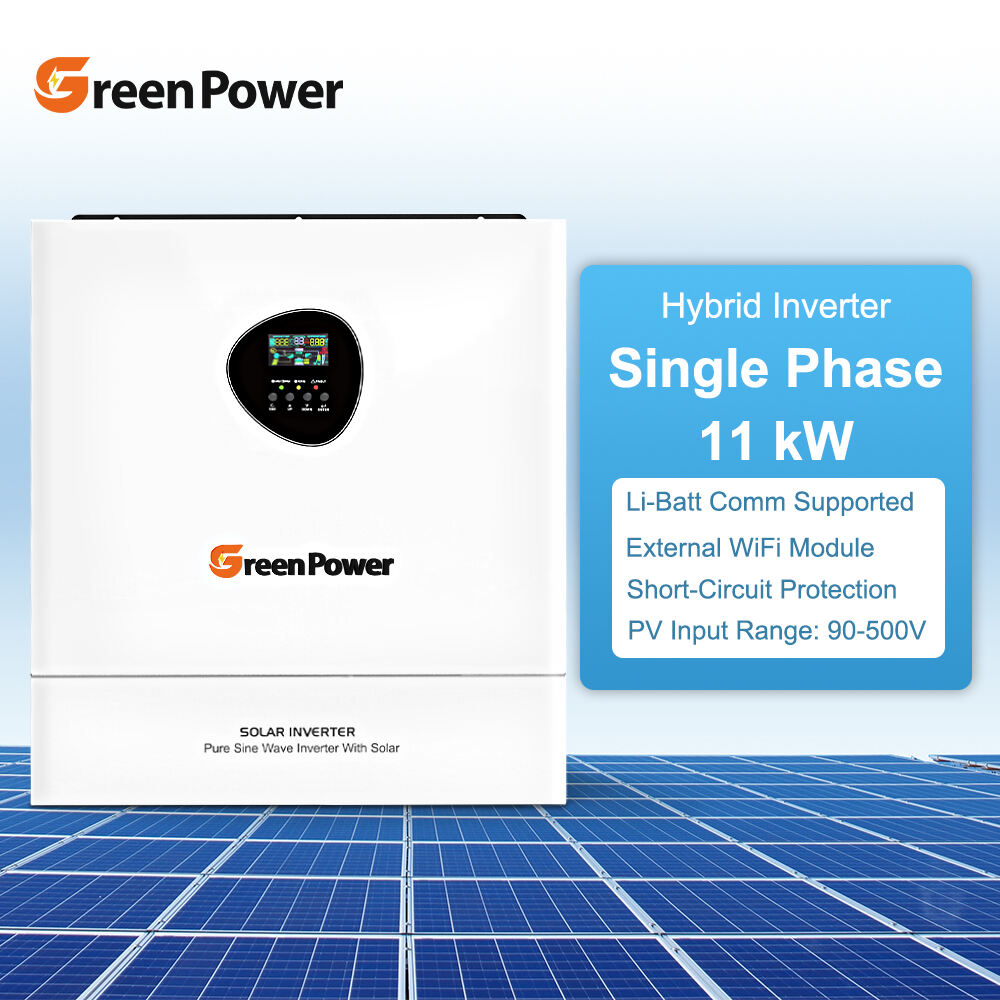 5.5kw 6.2kw 11kw DC to AC Solar Inverter Single Phase Hybrid
