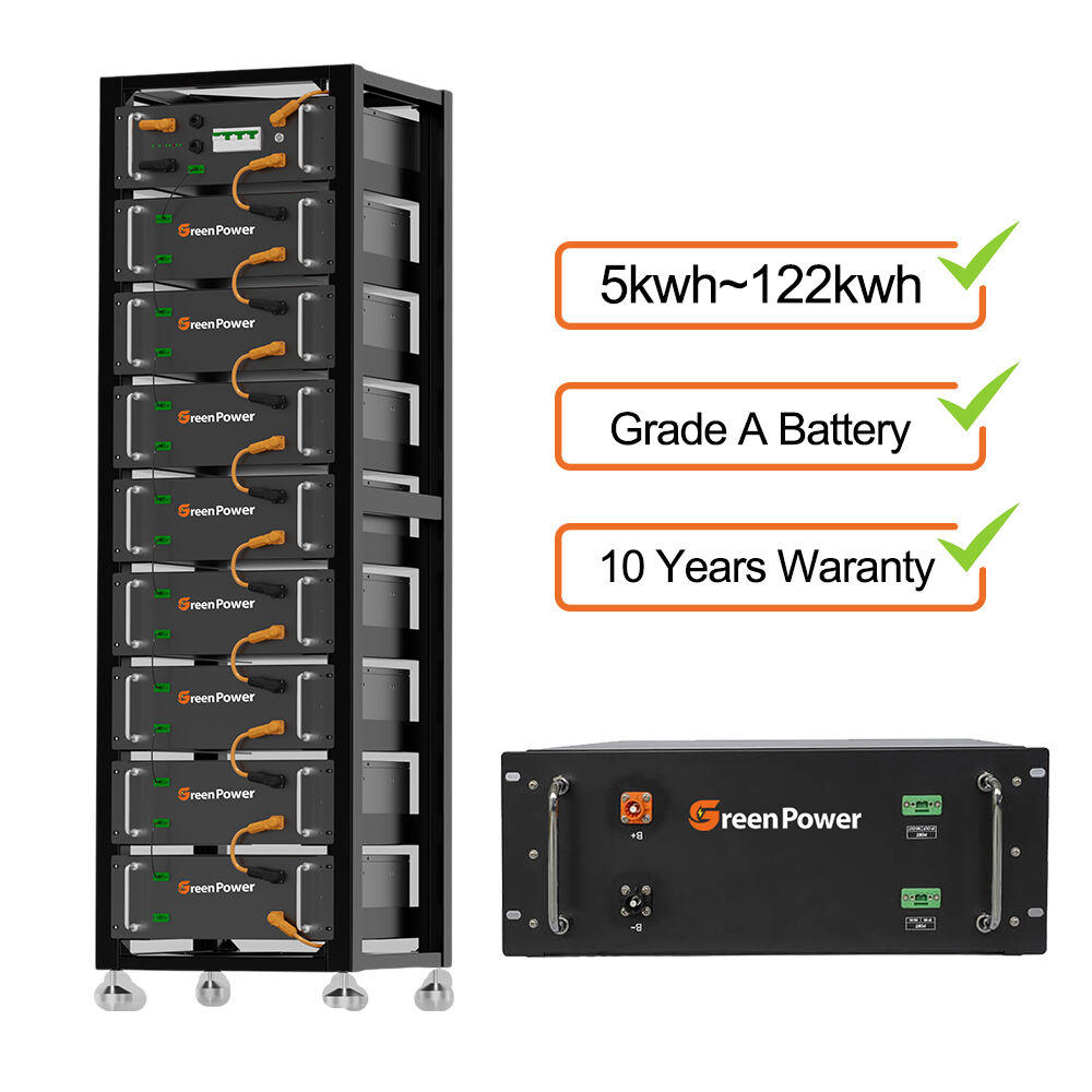 Naka-install sa Pader na Lithium Solar Baterya Pack 48V 51.2V 280Ah 5KWh 10KWh 15KWh 20KWh LiFePO4 Bahay Reserve na Baterya Power Supply
