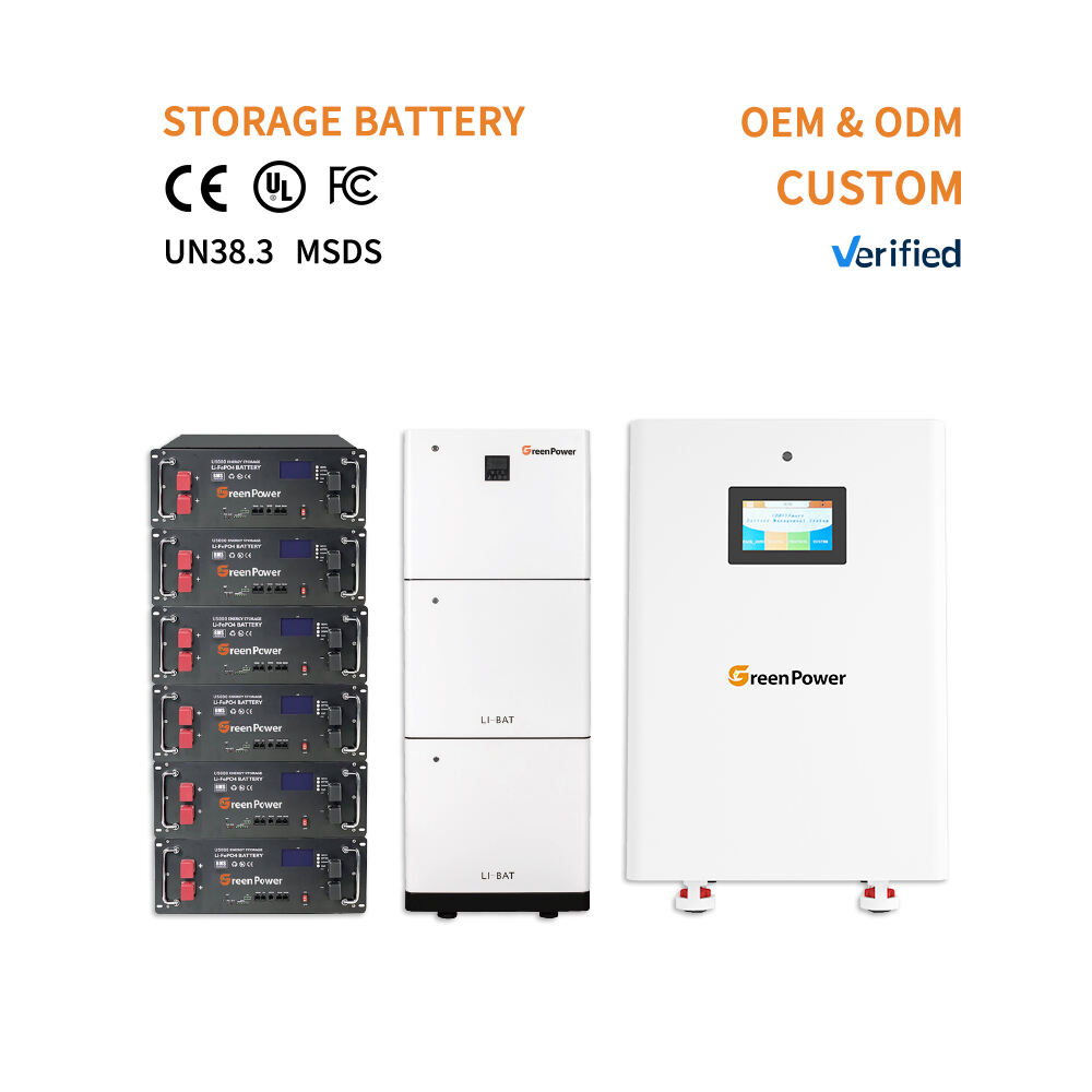 Estoque Novo Personalizado 2,56kWh 5kWh 10kWh 15kWh 16kWh 30kWh 32kWh Bateria Lifepo4 Powerwall LiFePO4 para Armazenamento de Energia Solar Residencial