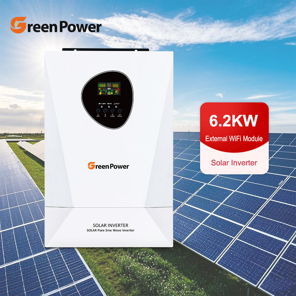 5.5KW 6.2KW 8.6KW 11KW Single/Three Phase Solar Power Inverter Price 1 Phase Smart Dual Output on Grid Hybrid Solar Inverter