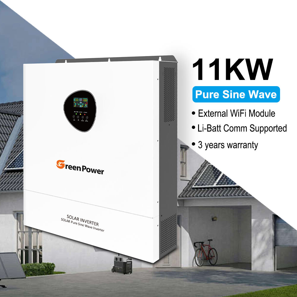GreenPower Hybrid Inverter 11KW 11000W High Efficiency Solar Inverter for Solar Systems Product Category Solar Inverters