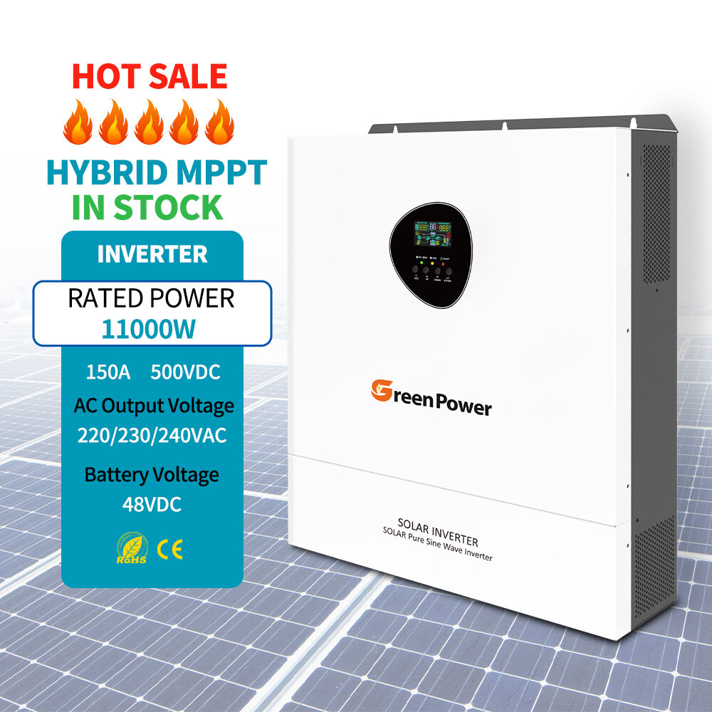 GreenPower Factory 6.2kw 11kw Off Grid Solar Inverter Air Conditioner Pure Sine Wave Output 11000w Pure Sine Wave Power Inverter