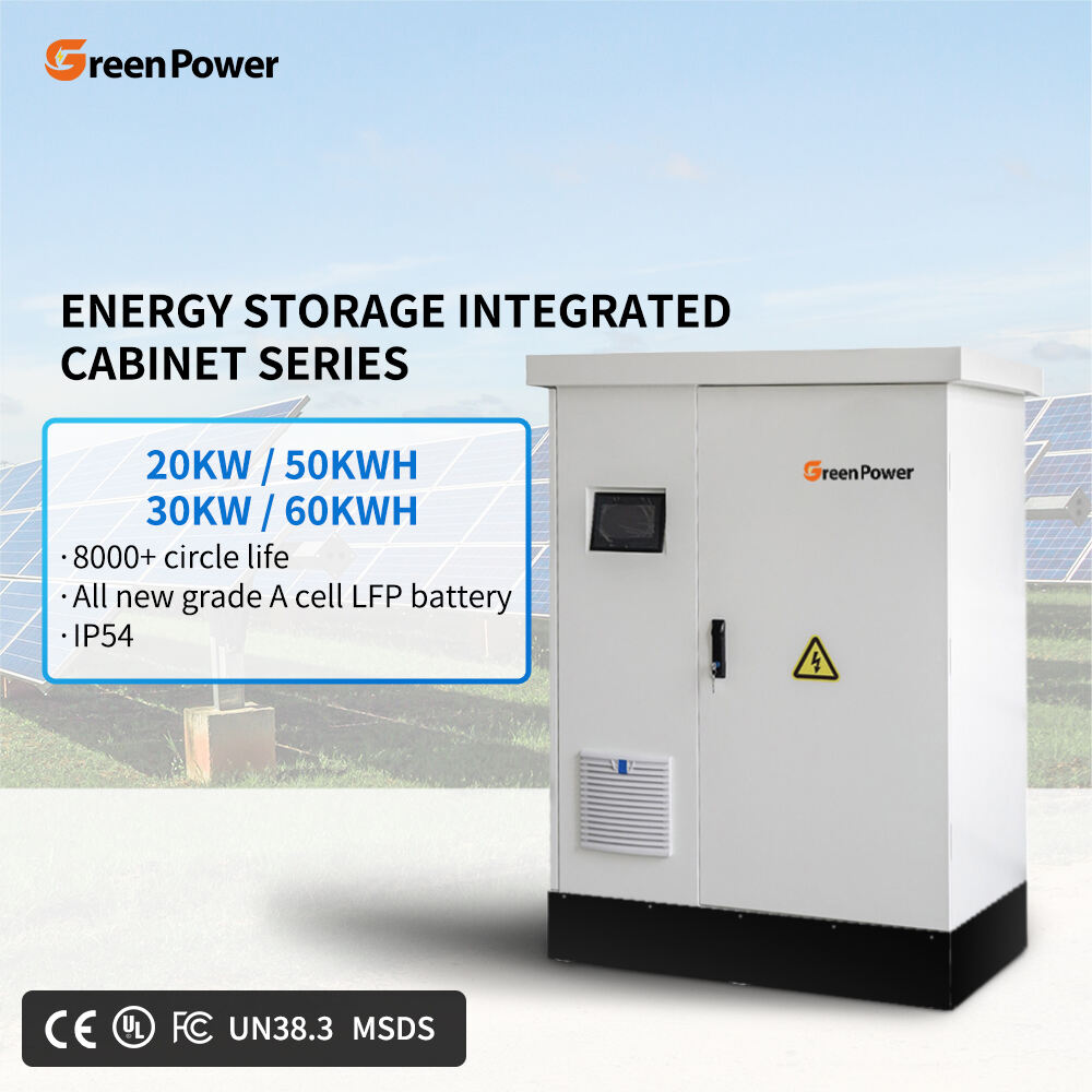 BESS Industrial Commercial Outdoor Lithium Ion Battery Container 51.2kWh 61.4kWh 20kw 30kw Office Solar Energy Storage System