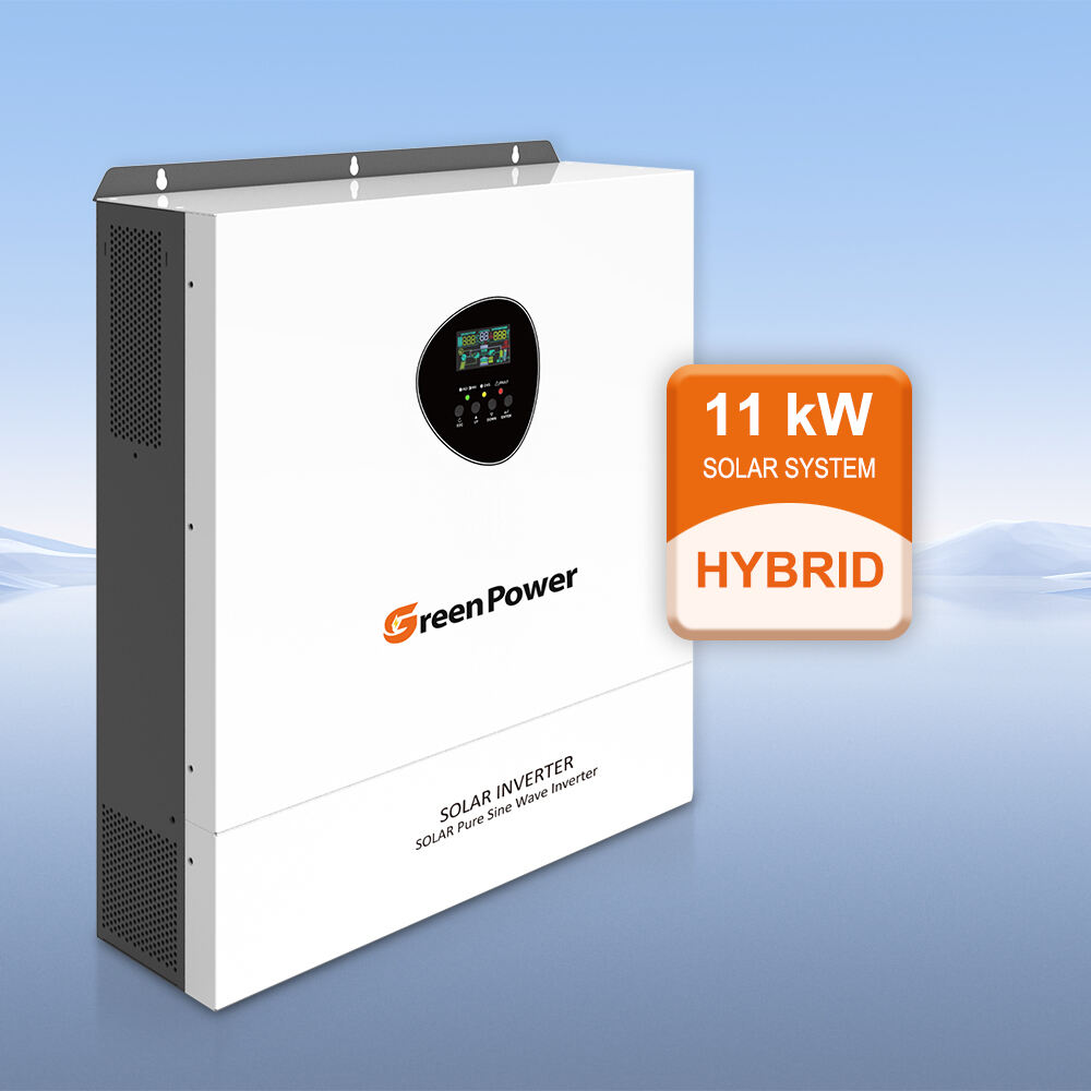 High Quality GreenPower 6.2Kw 11Kw Single Phase Sun Light Energy Hybrid Solar System for Home Use Storage System Solar Inverter