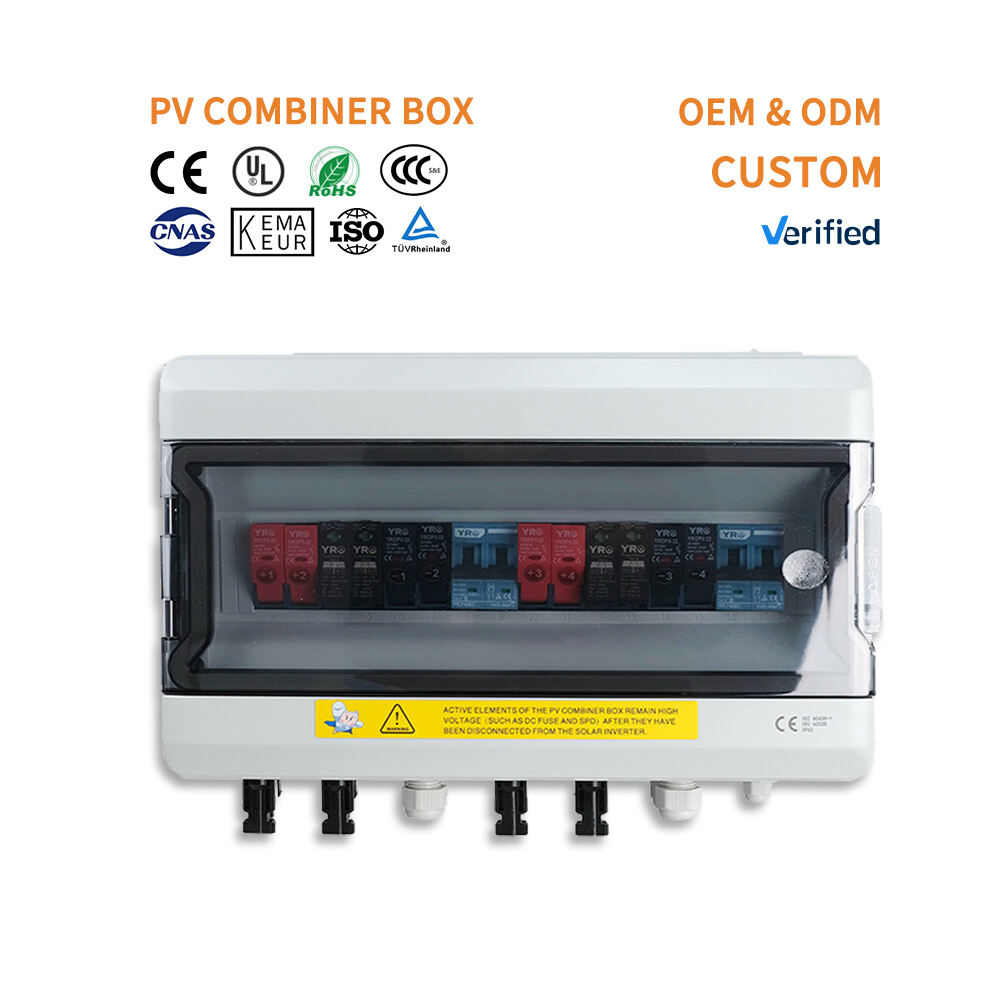 Custom PV Combiner Box for Off-Grid Solar Power Systems DC Fuse Surge Protection and Isolation Switch