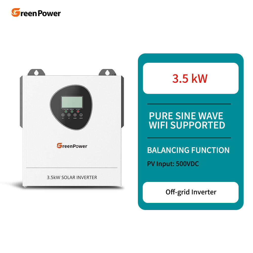 GreenPower OEM ODM Жаңы Келген 3.5КВт Бир Фазалуу Күн Инвертери Литий-Иондук Батарея жана Күн Панели Тутуму Үй Колдонуу үчүн
