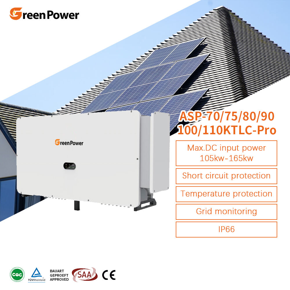 GreenPower IP66 70KW Three Phase Multi MPPT On Grid Solar Inverter