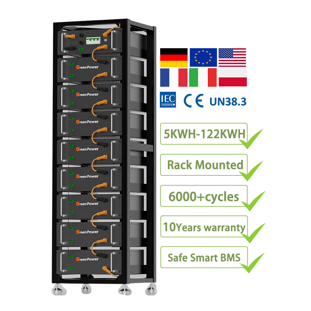 Solar Energy 51.2V 100Ah Lithium LiFePO4 Server Rack Battery 51.2v 5Kwh 10Kwh 15Kwh 20Kwh Lithium Iron Phosphate Battery System