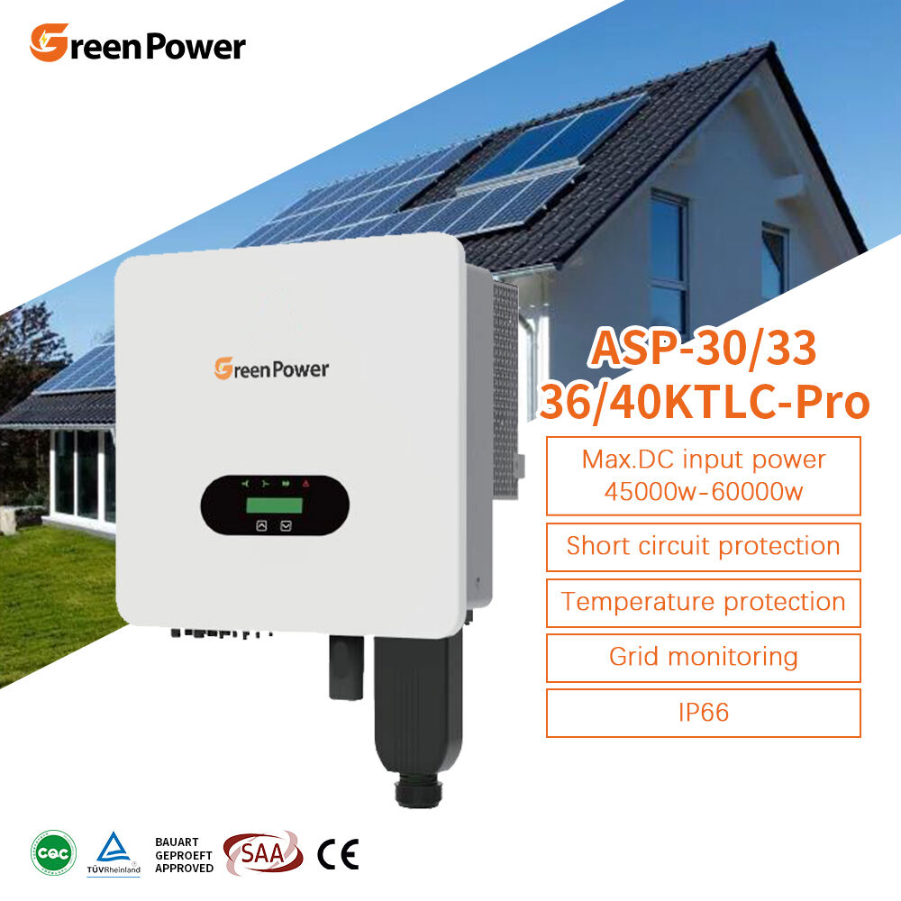 GreenPower IP66 30KW Three Phase Multi MPPT On Grid Solar Inverter