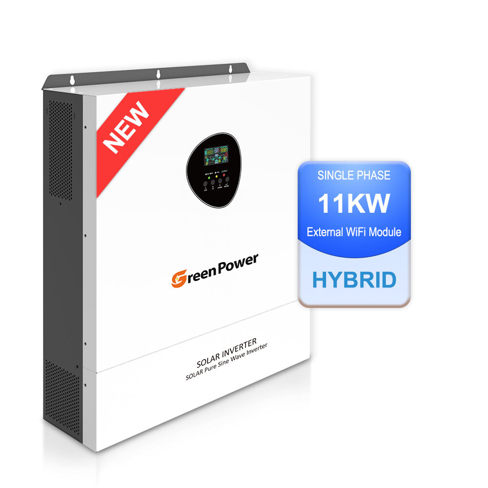 6KW 11KW 48V Hybrid Solar Inverter 220V/230V/400V On/Off Grid Pure Sine Wave Hybrid Solar Inverter