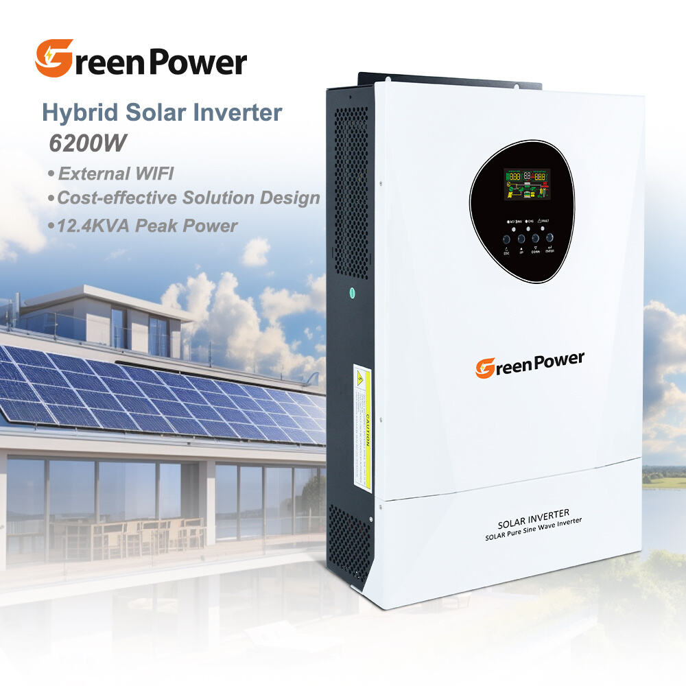 6.2kva 6.2kw 11Kw 5.5kw 6200w 2KW 3KW 3.6KW 8.6KW 48v 24v Single Phase on Off Grid Mppt Hybrid Solar Inverter Price