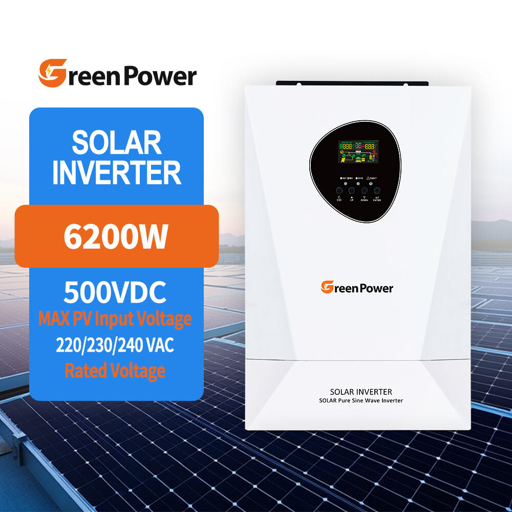High Quality 6.2kw Hybrid Inverter Solar Inverters 6200 Watt 11KW Power MPPT Solar Charger Inverter with WiFi Module Optional