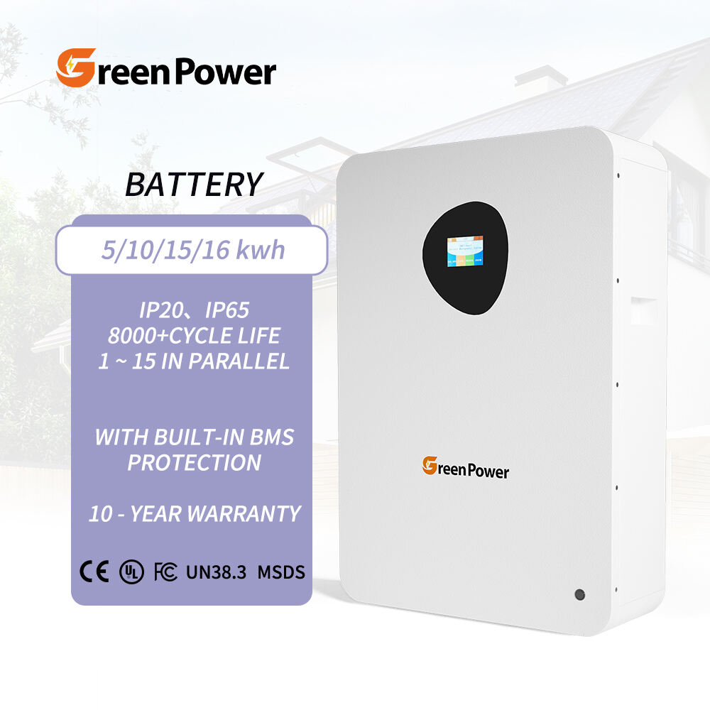GreenPower 51.2V 100Ah 5.12kWh Batuli la Kupangisha la Ndoto ya Solar ya Lithium iliyotembezwa ndani ya mradi wa ndani