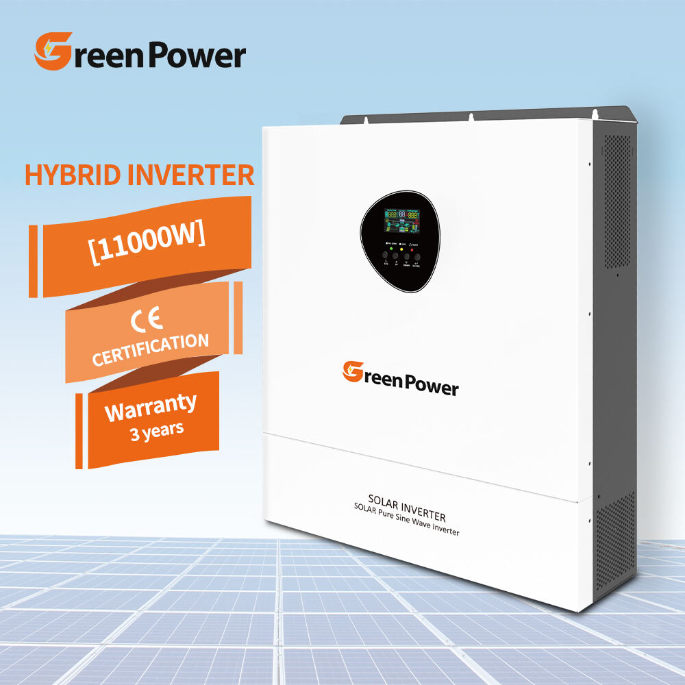 GreenPower Solar Hybrid Inverter 1.3kw 3kw 5.5kw 6.2kw 11kw 24v 11000w 48v Inverter Wifi Mppt