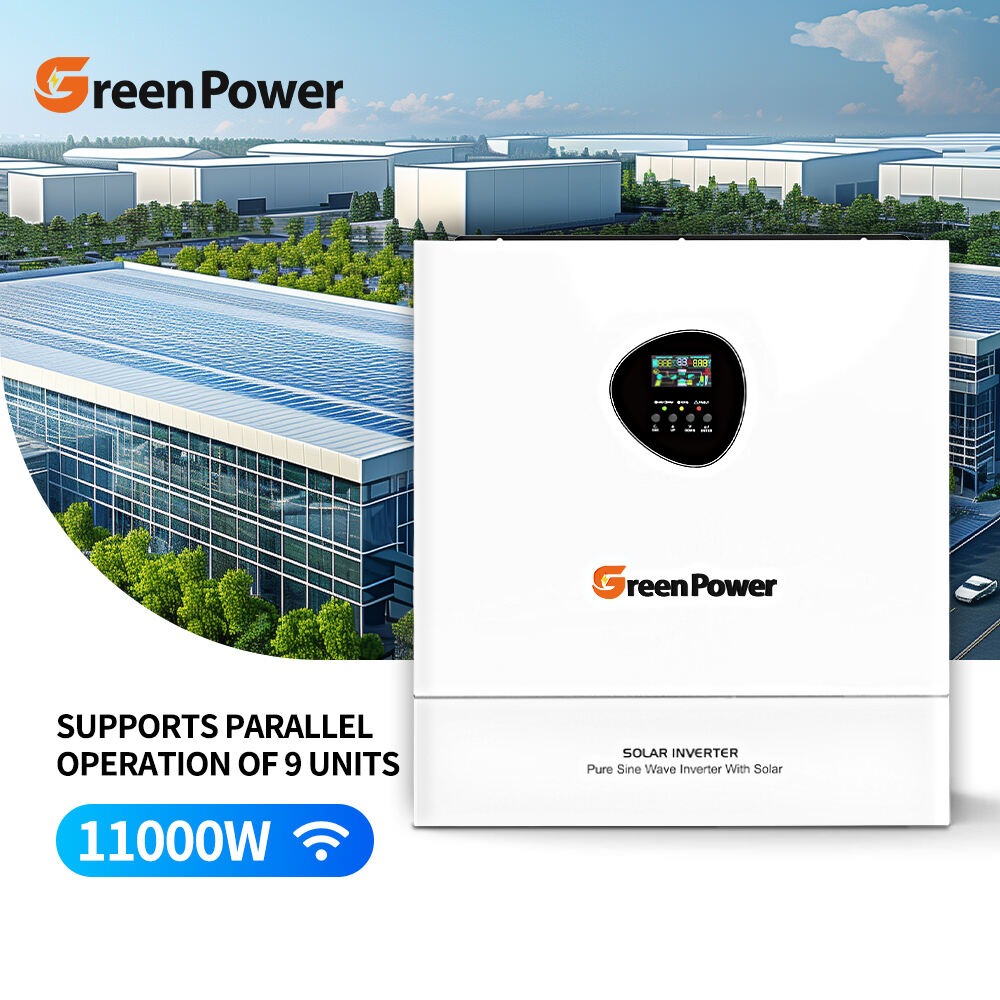 Hybrid Solar Inverter 8200W/11000W DC 48V/230V Pure Sine Wave AC Inverter MPPT WiFi 60Hz for Solar System