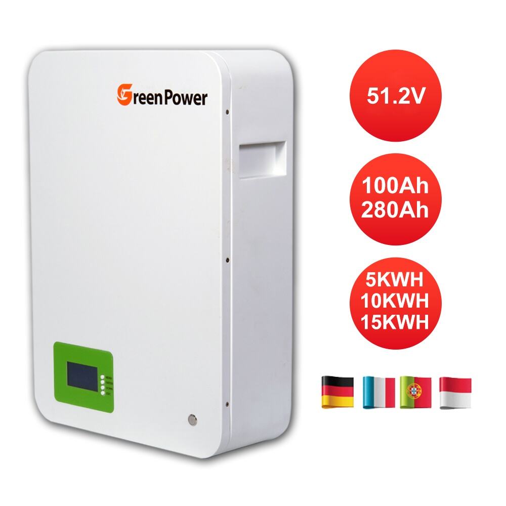 51.2V Bateri Roller Lithium Kapasiti 200ah Siklus Panjang Sistem Penyimpanan Tenaga Suria Lifepo4 10kwh 15kwh Bateri LFP AC