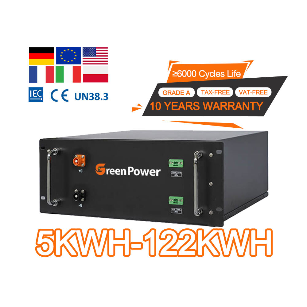 48V 51.2V 100ah 200ah 300ah 5Kwh 10Kwh 30Kwh Solar Energy Battery Lifepo4 Pack Lithium Ion Server Rack Mounted Battery