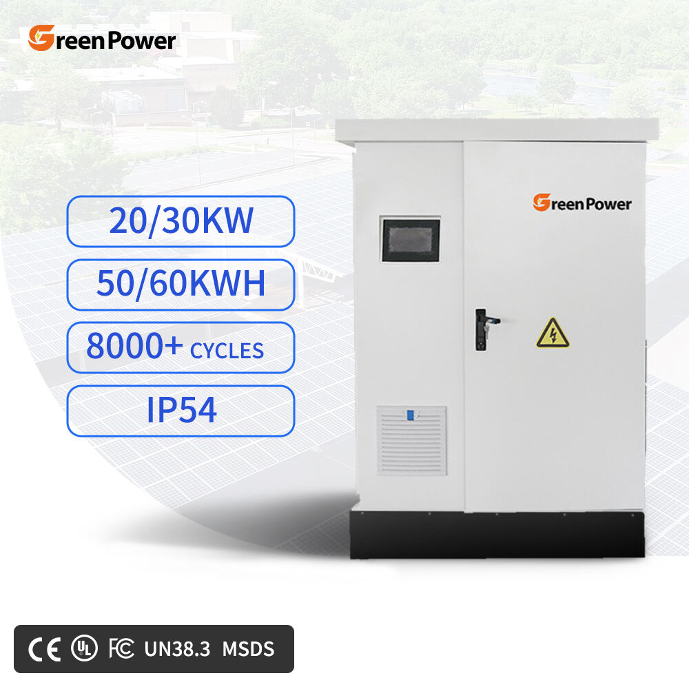 IP54 51.2kWh 61.4kWh Cabinet Inverter Air Cooling BESS System Lifepo4 Battery School Industrial Commercial Energy Storage