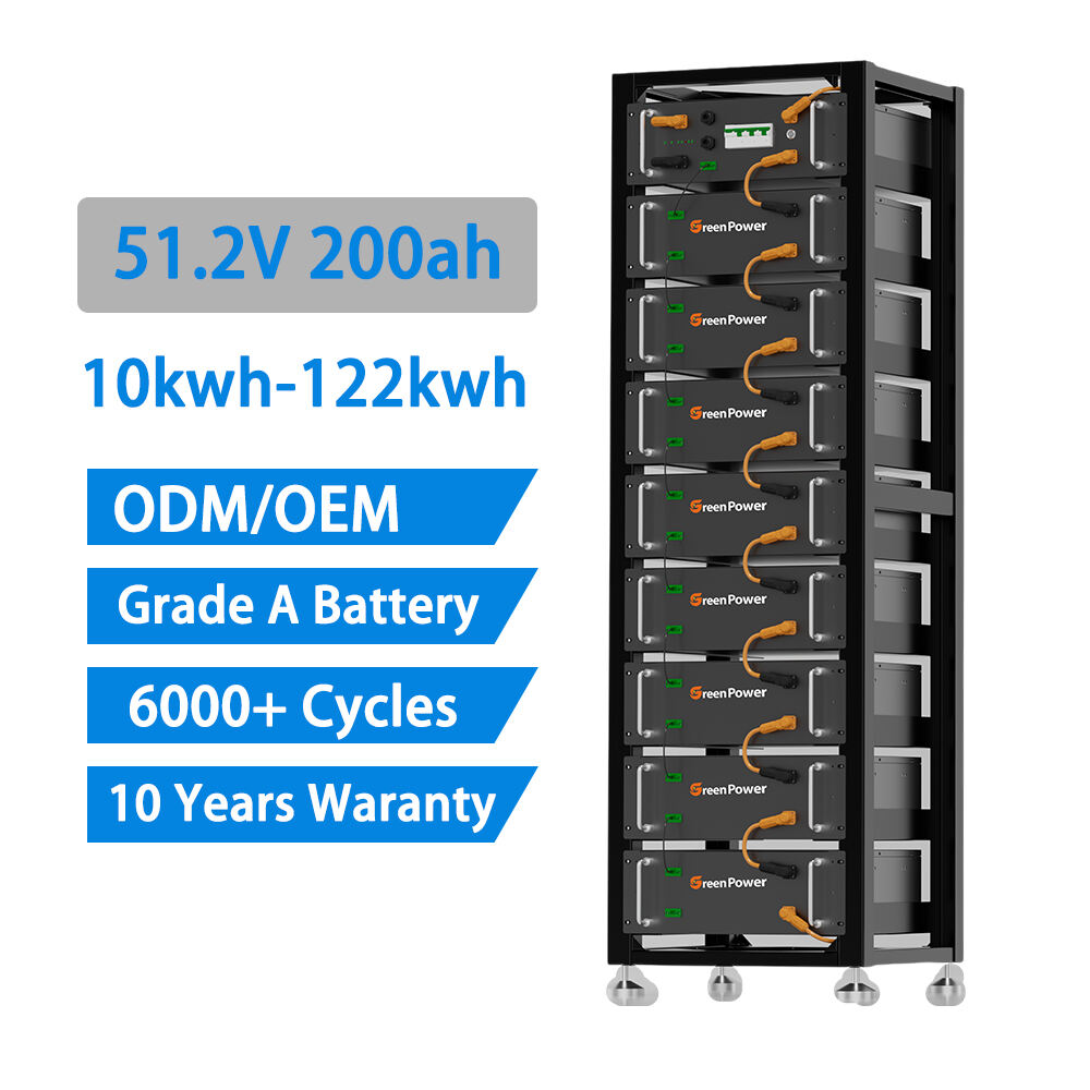 Smart BMS LCD 48V 51.2V 50AH 100AH 150AH 200AH Home Solar Storage Lithium Lifepo4 Server Rack Mounted Battery