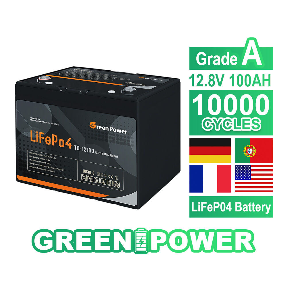 Greenpower OEM 6000 Cycle Waterproof Solar Battery Pack 12V 24V 100Ah 300Ah Lifepo4 ເບັດເຕີລິທີ່ອິອນ Energy Storage 200ah
