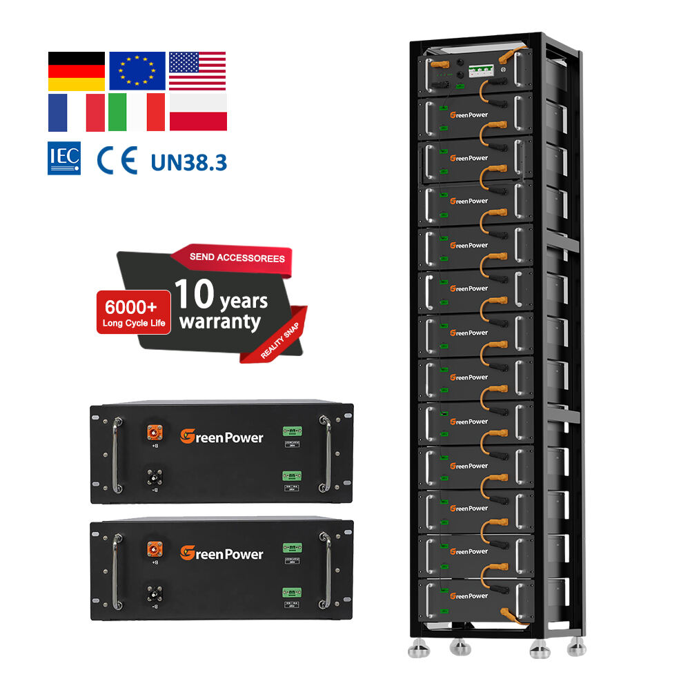 แบตเตอรี่ลิเธียมไอออน Lifepo4 สำหรับระบบพลังงานแสงอาทิตย์ 5kwh 10kwh ระบบพลังงานแสงอาทิตย์ 51 2V 48v 50ah 100ah 200ah ติดตั้งบนชั้น