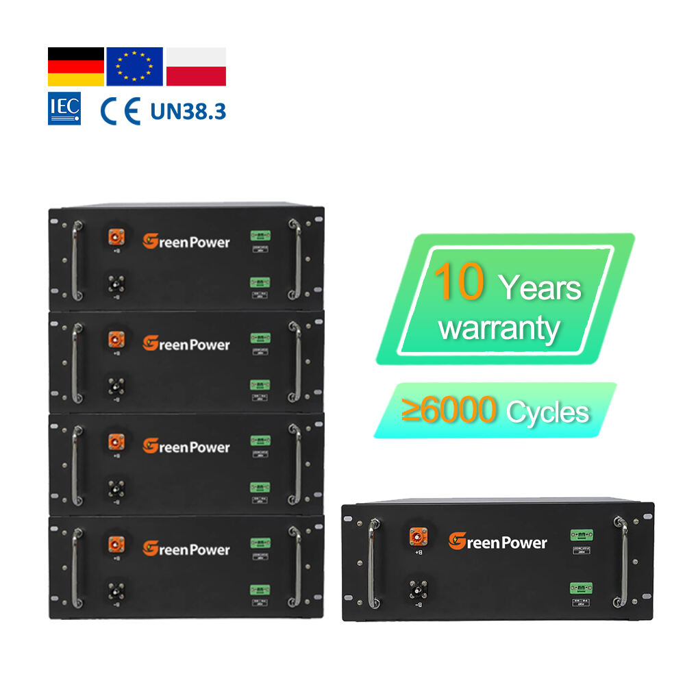 51.2V 100Ah 200Ah Server Rack Battery High-Efficiency Lithium Ion Batteries Pack for Energy Storage