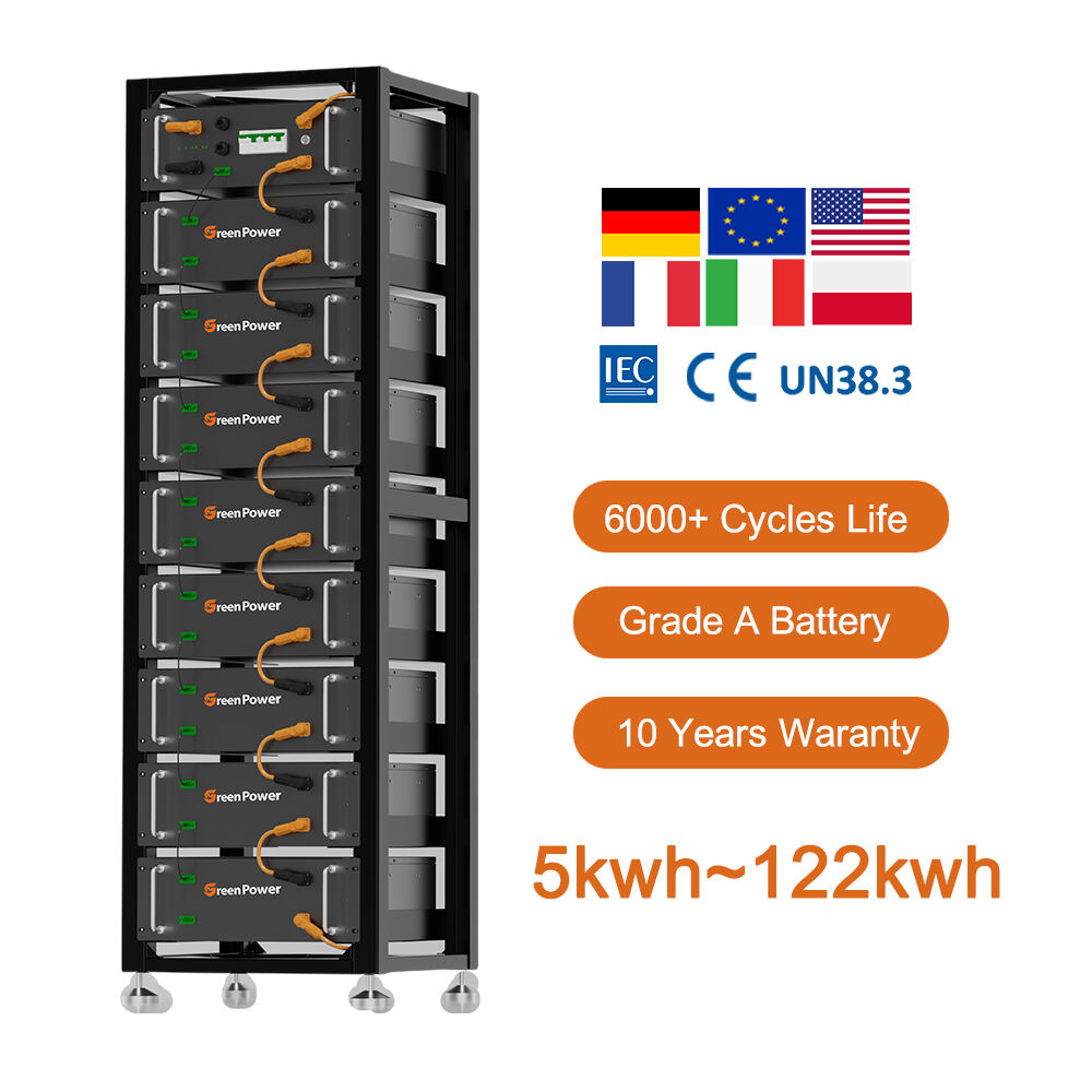 Matalinong BMS 5KWh 10Kwh 48V 51.2V 100Ah 200Ah 280Ah LiFePO4 Battery Solar System Lithium Ion Server Rack Mounted Battery Pack