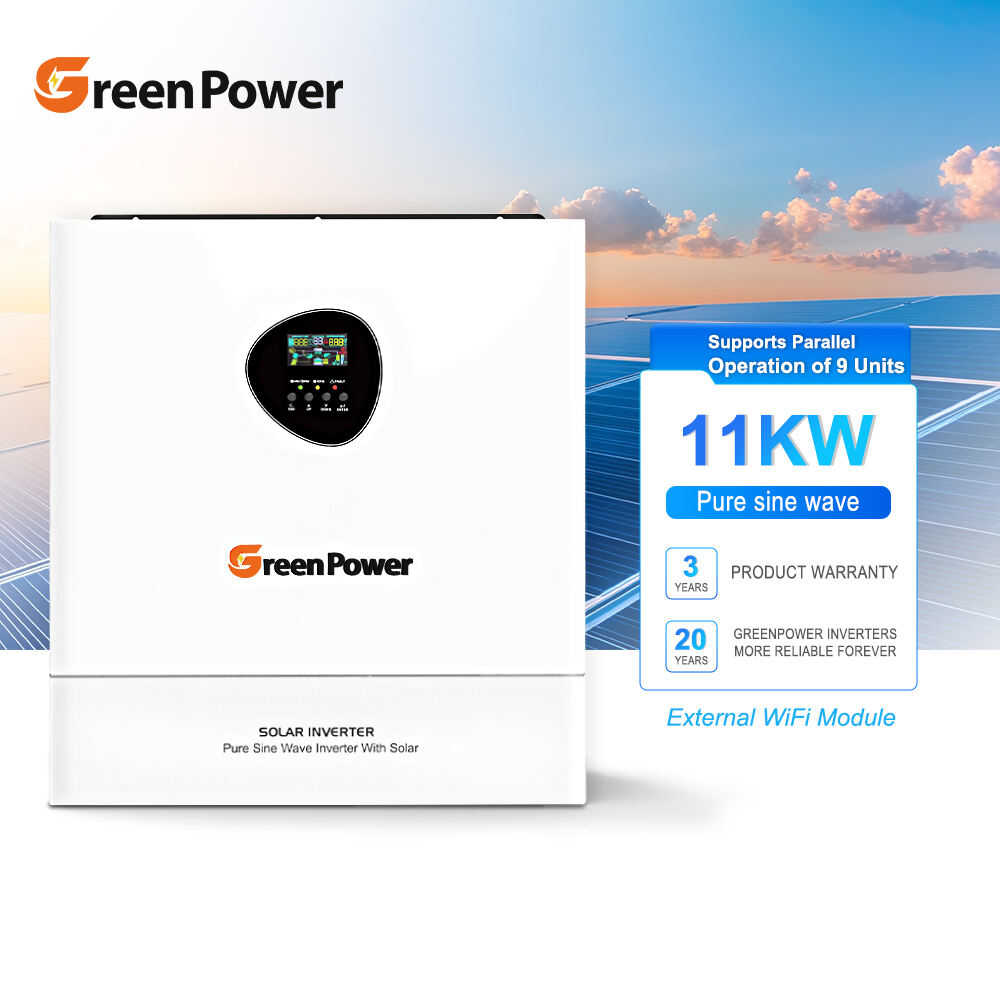 High Efficiency 6200W On/Off Grid Solar Inverter 11KW Solar Hybrid Inverter Pure Sine Wave MPPT 48V Hybrid Solar Inverter