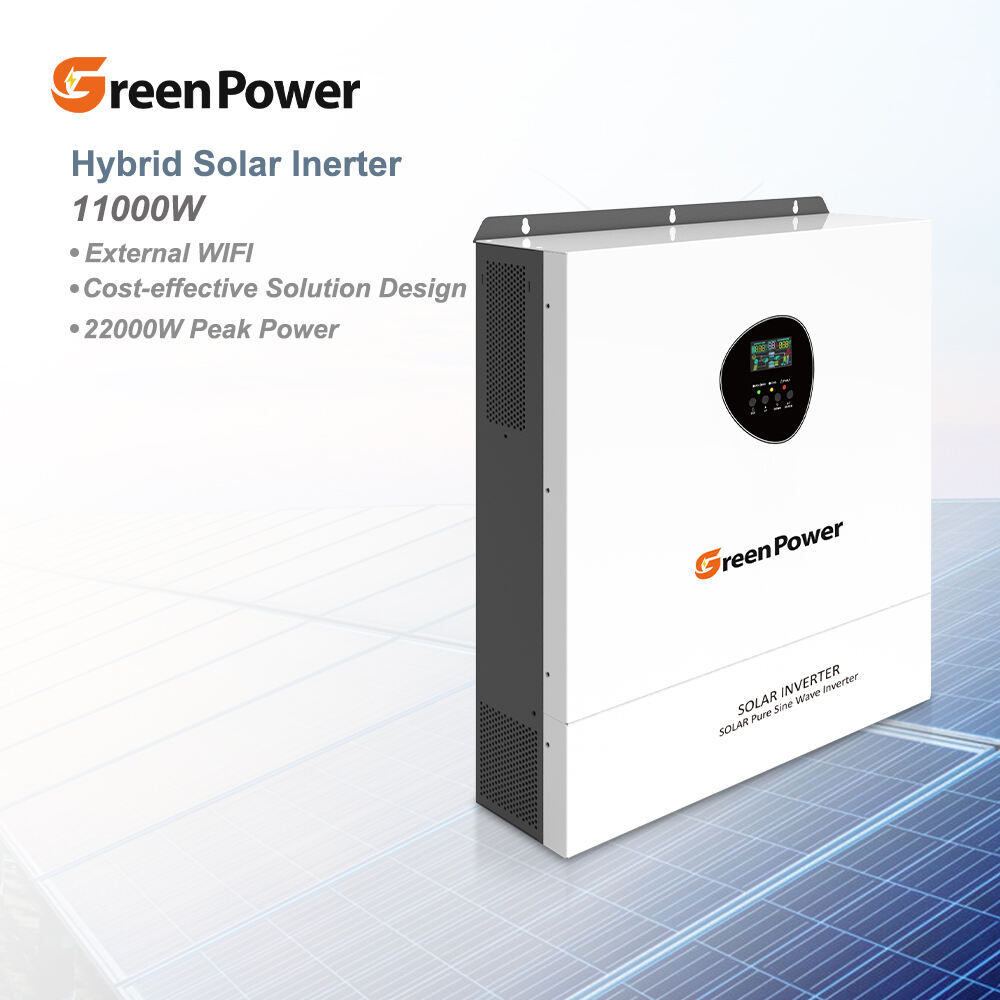 Hybrid 220V 11KW All-In-One Solar Inverter MPPT DC AC Power Frequency Photovoltaic Household Appliances