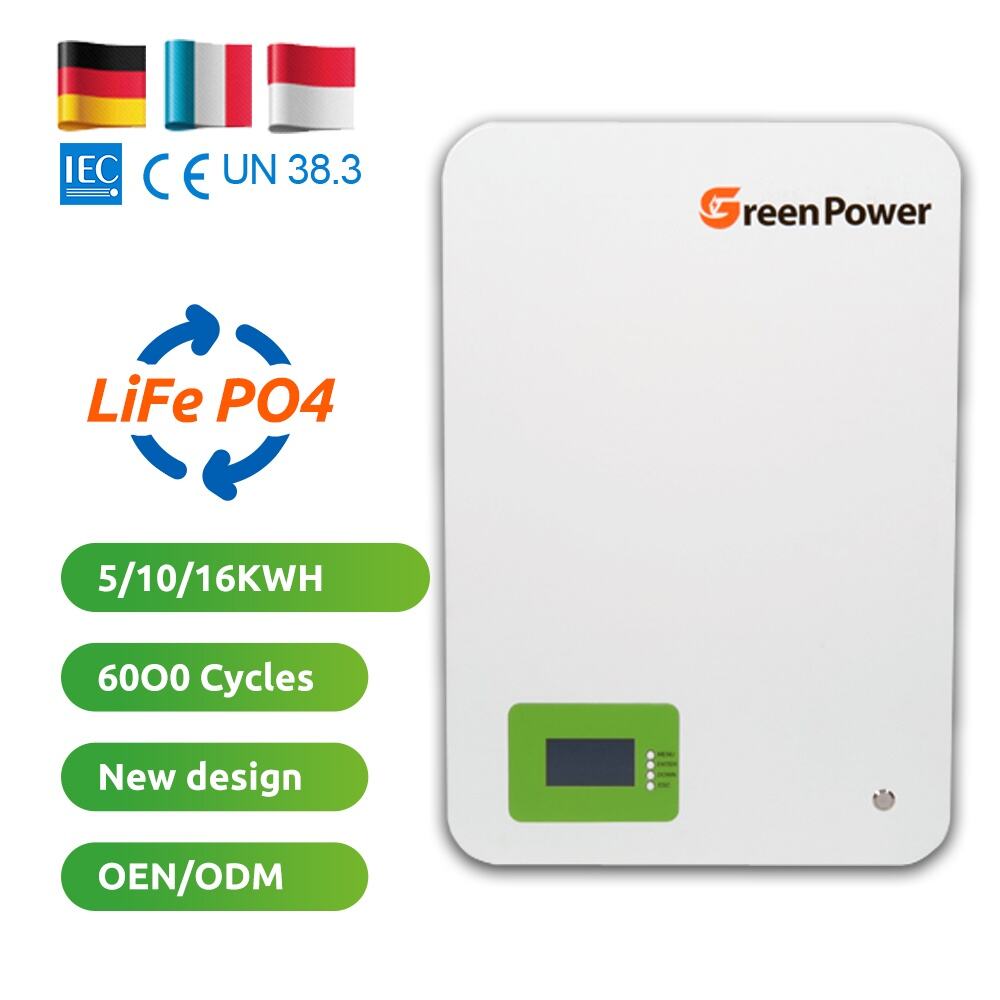 Grosir 5KWh 10Kwh Tenaga Suria 51.2V 100Ah 200Ah Power Wall Bateri Suria untuk Sistem Suria Rumah