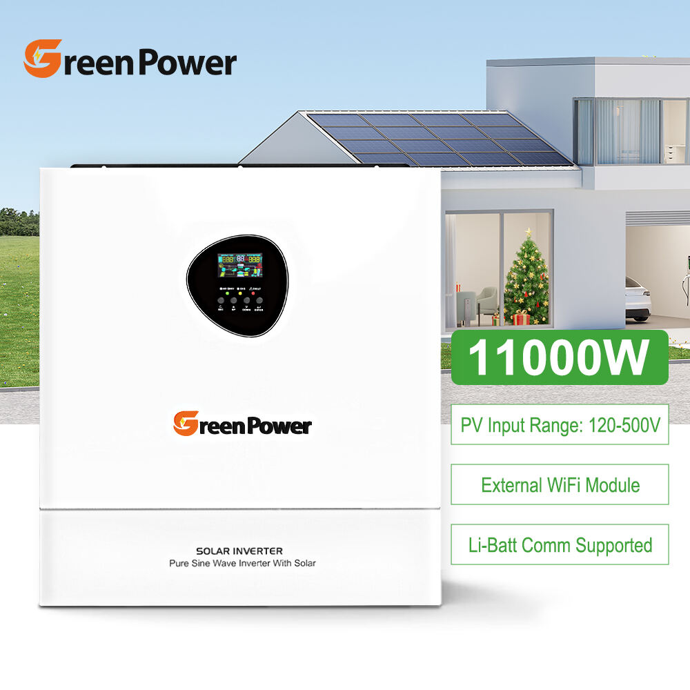 Wholesale 11KW Single Phase Solar Hybrid Inverter MPPT Controller AC Inverter for House 230VAC 60Hz Output Frequency