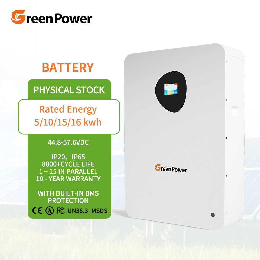 GreenPower 51.2V 200Ah 10.54Wh Batuli la Kupangisha la Ndoto ya Solar ya Lithium iliyotembezwa ndani ya mradi wa ndani