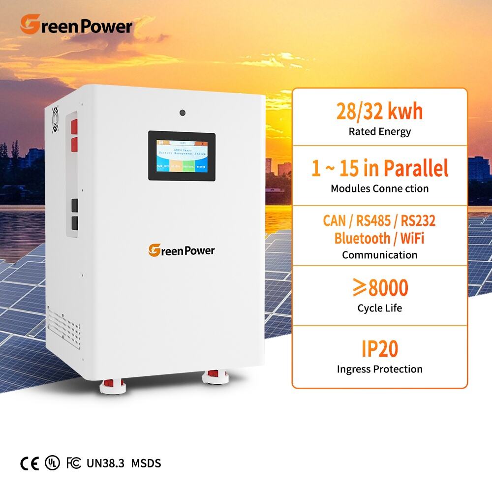 IP20 Dustproof Vertical 51.2V 560Ah 628Ah 28kWh 32kWh Lifepo4 Home Battery Solar Power Energy Storage Lifepo4 Battery