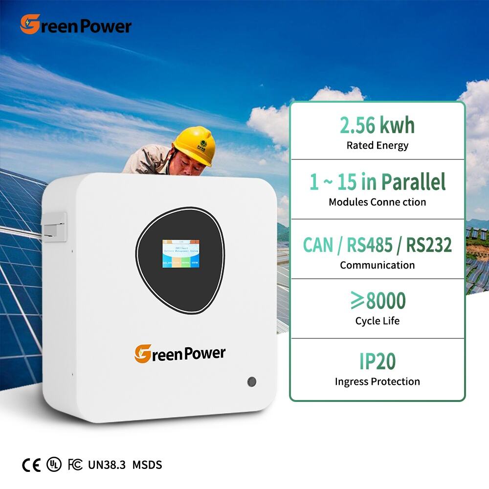 Solar Energy Storage System Power Battery 25.6V 100Ah IP20 Waterproof Dustproof Lifepo4 Battery Home Energy Storage System