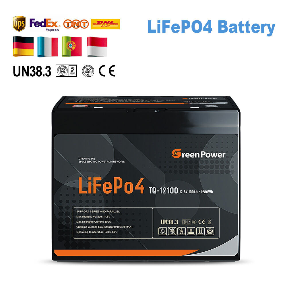 Lifepo4 ເບັດແທຼິ້ມ Cycle ຍາວ 12V 200ah 100ah 50ah ເບັດແທຼິ້ມ 24v Solar Lithium Ion ເບັດແທຼິ້ມສຳລັບລະບົບຮ້າງຄູ່ Solar ແລະ RV