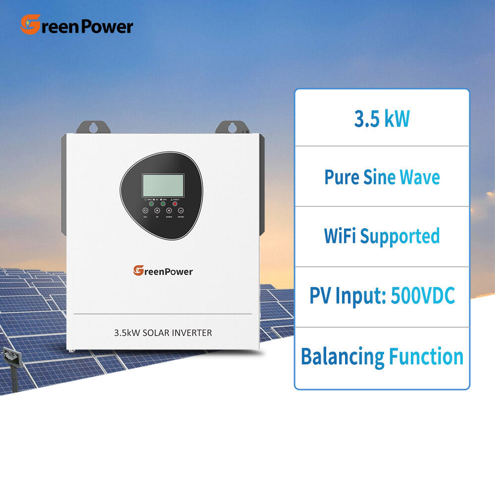 GreenPower Завод баасы Күн инвертору Таза синусоидалду Жогорку жыштык 3.5kw 3500w 220V 230V 240V Күн электр инвертору