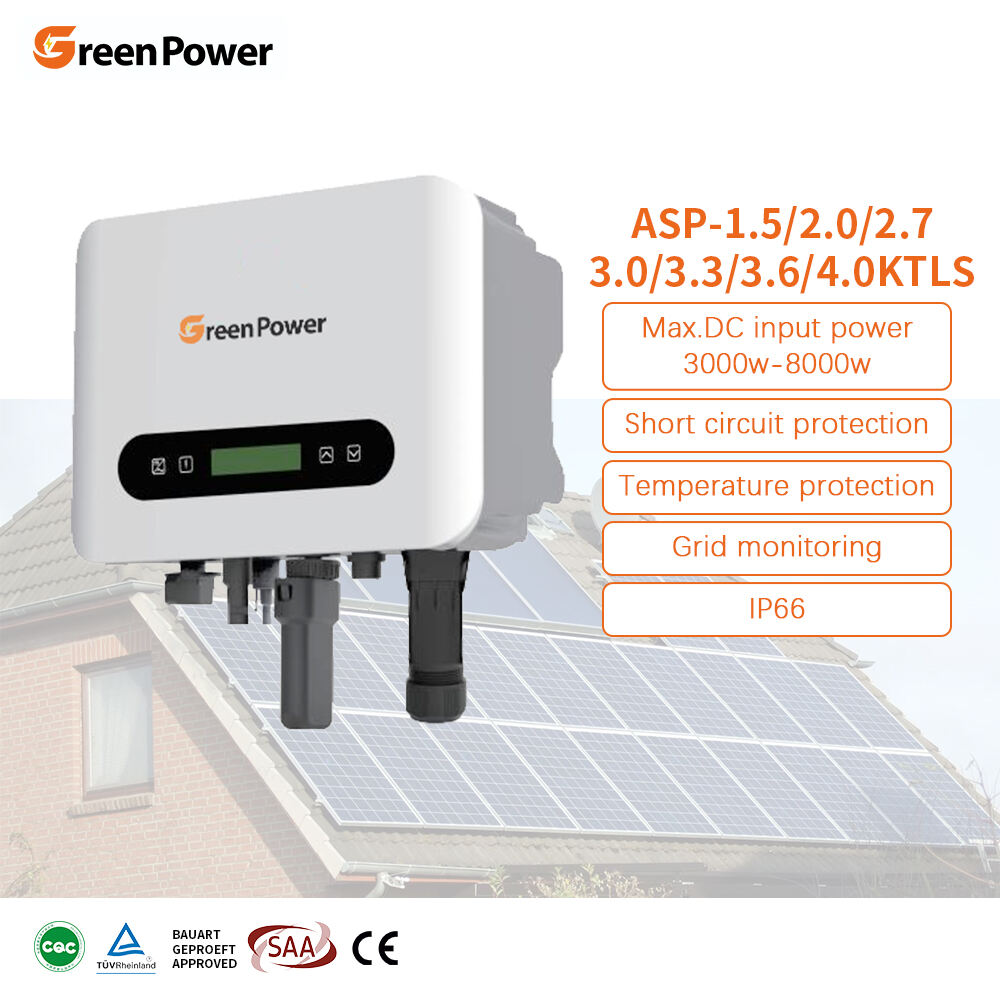 GreenPower Ip66 3.6kw on Grid Single Phase Solar Power Inverter