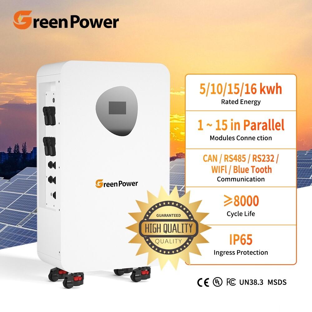 IP65 Waterproof 15kWh Storage System Lithium 300ah 314ah 51.2V Lifepo4 Battery Vertical Mounted Stand Power Wall Household
