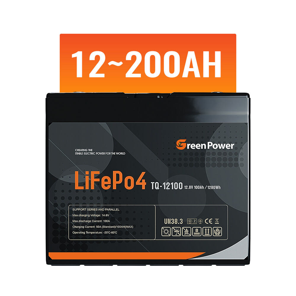 Lifepo4 Zamu za Miaka 5 12v 24v 200ah 100ah 50ah 30ah Batari kwa RV Solar 12 Volt Lithium Batari 12ah