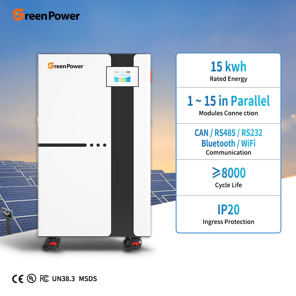 Custom IP20 Waterproof Dustproof Removable Storage Battery 15.36 kWh 16.38 kWh LiFePO4 Battery Hybrid Solar Energy System