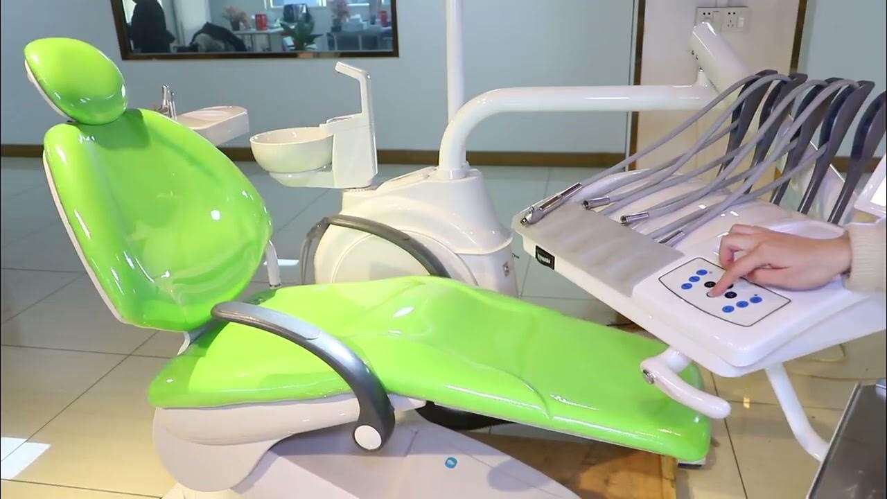 Ghế nha khoa C33 với khay đựng dụng cụ trên đầu, nhà máy Foshan chấp nhận tùy chỉnh