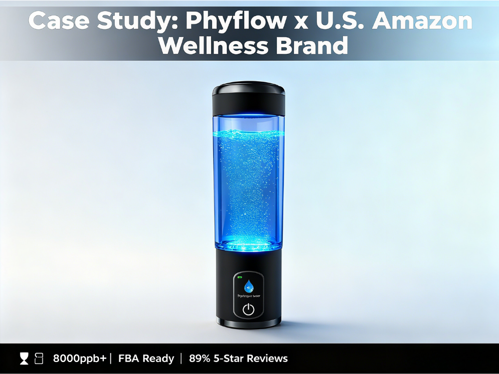 Phyflow Powers a U.S. Amazon Wellness Brand’s Hydrogen Water Bottle Launch