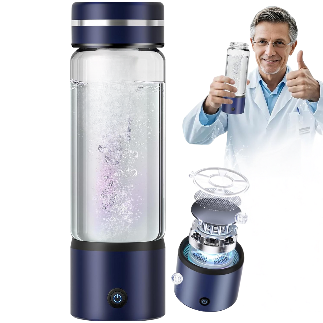 380ml Sisidlang baso na mayaman sa hydrogen