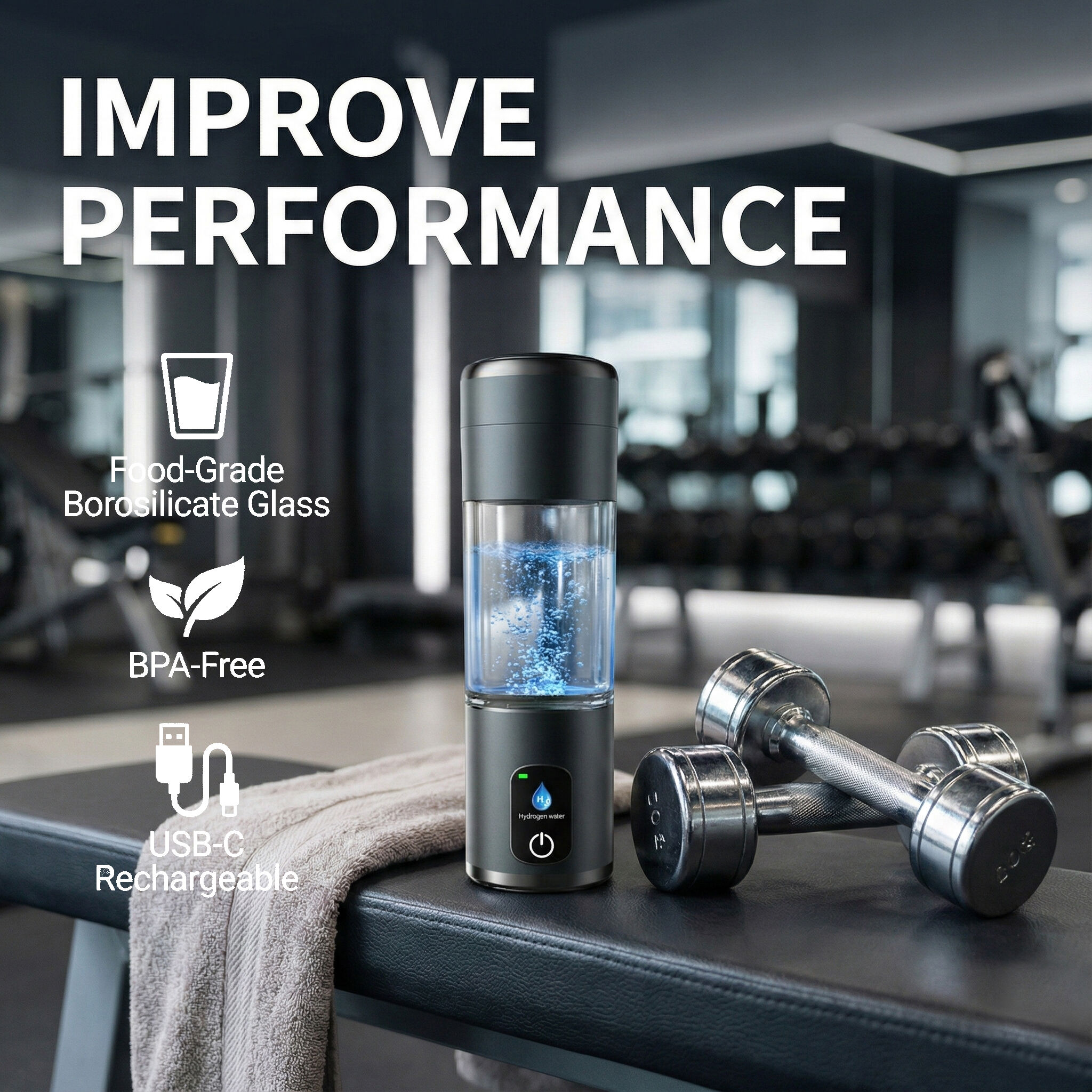 كوب موديل خاص لماء الهيدروجين -- H88A