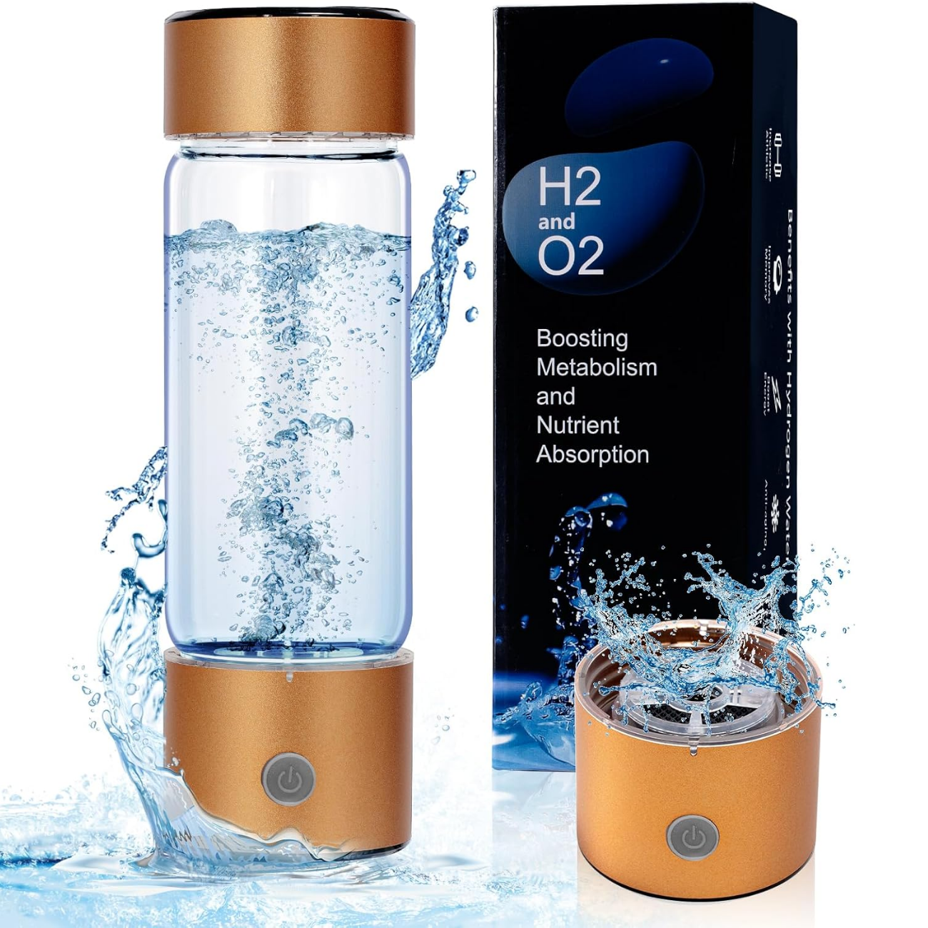 Buidéal nua uisce hiodrigin - Airgead