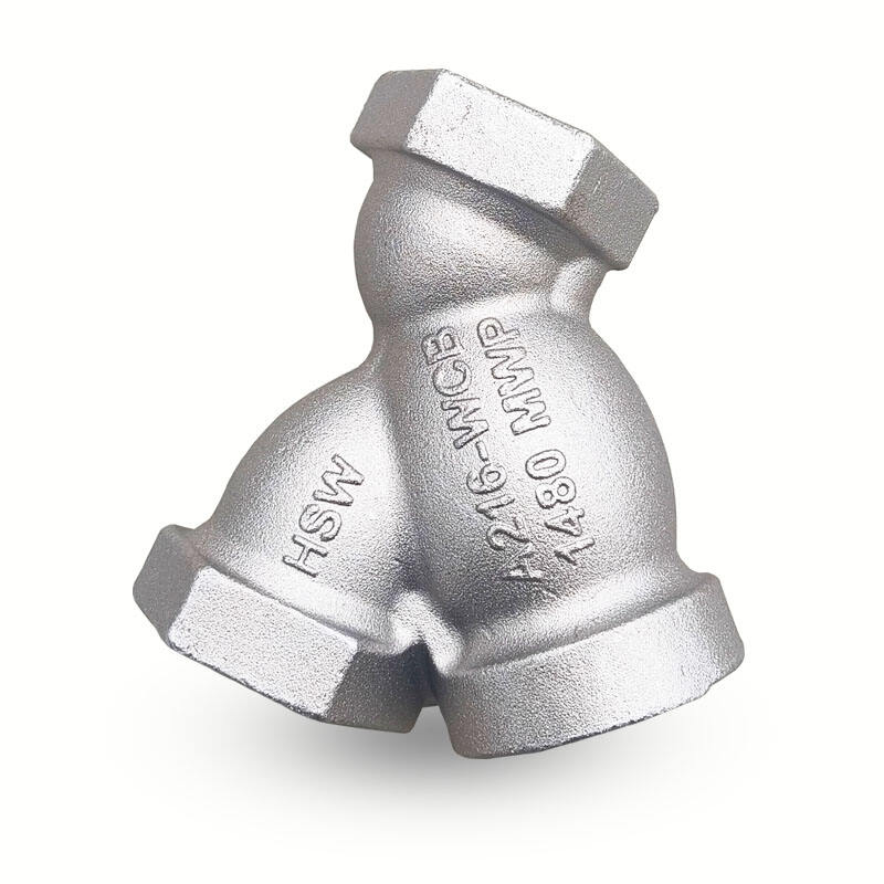 Edelstahl Y-Typ Filter, Rohr T-Fittings, 304/316L Material, hohe Präzision, korrosions- und druckfest, Rohrsystem-Zubehör, Filter gegen Verstopfung, geeignet für verschiedene Leitungen, kann verarbeitet und versandt werden
