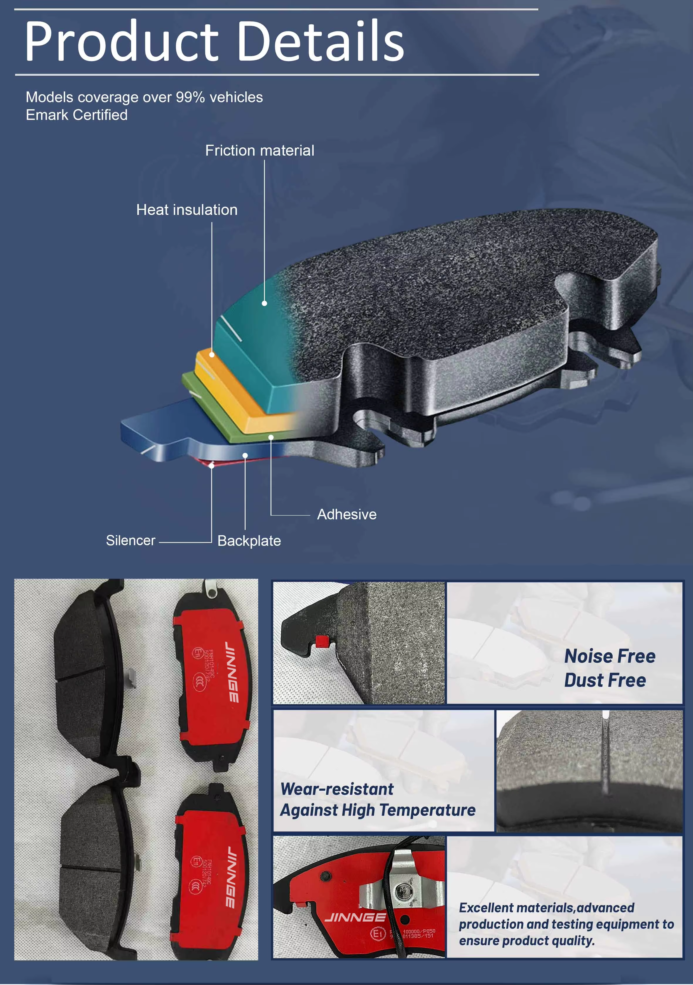 Jinnge automotive and auto brake pad disc car price break pads factory supplier for toyota corolla14.png